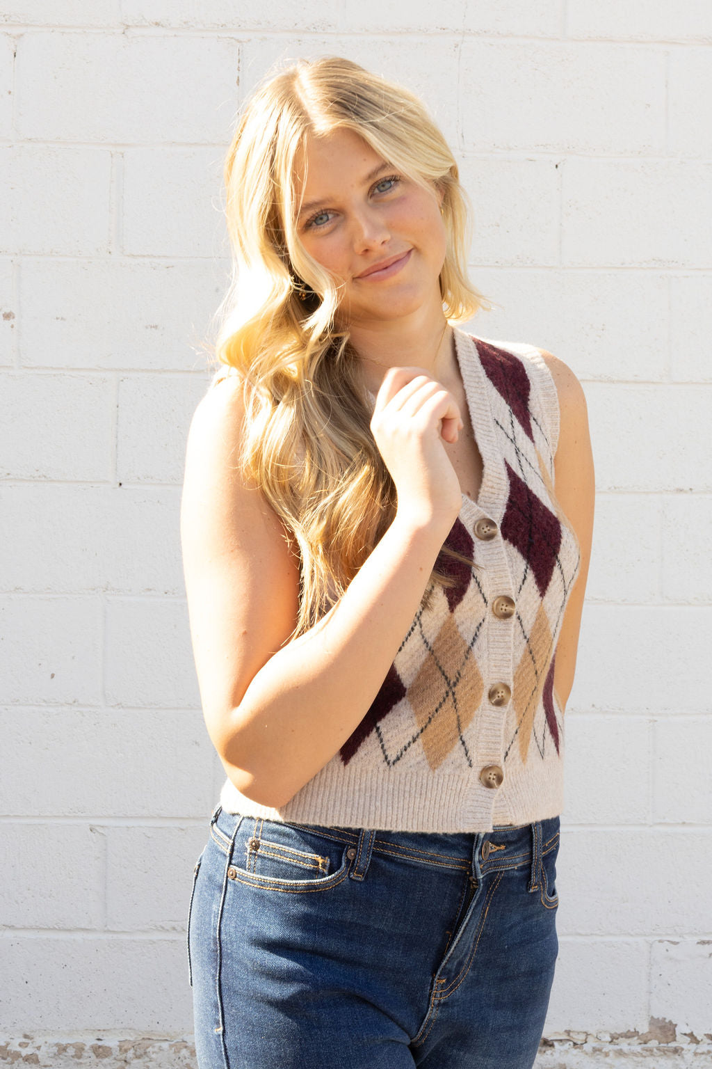 argyle sweater vest