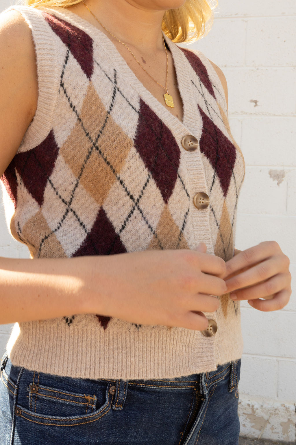 argyle sweater vest