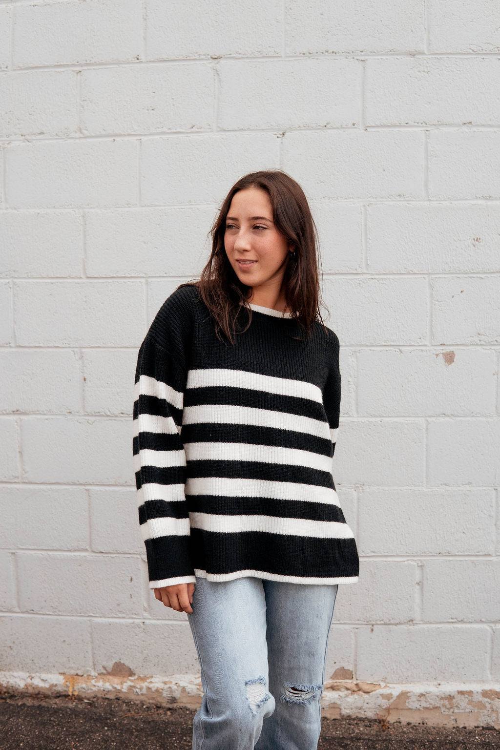 Striped Box Sweater