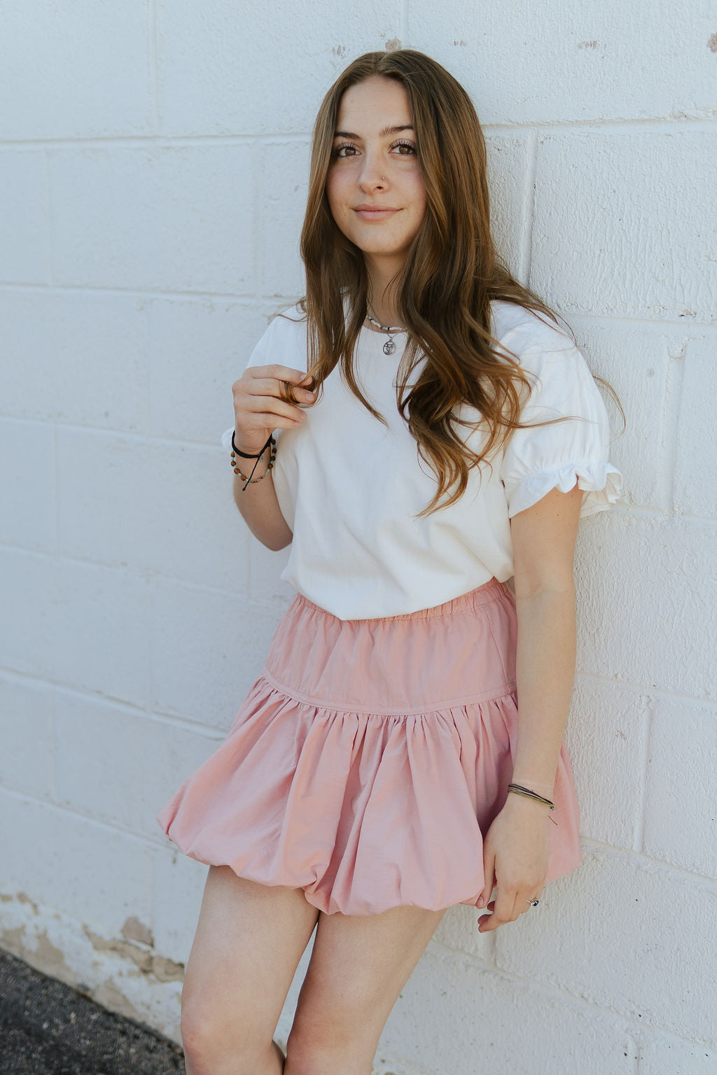 Pink bubble skirt