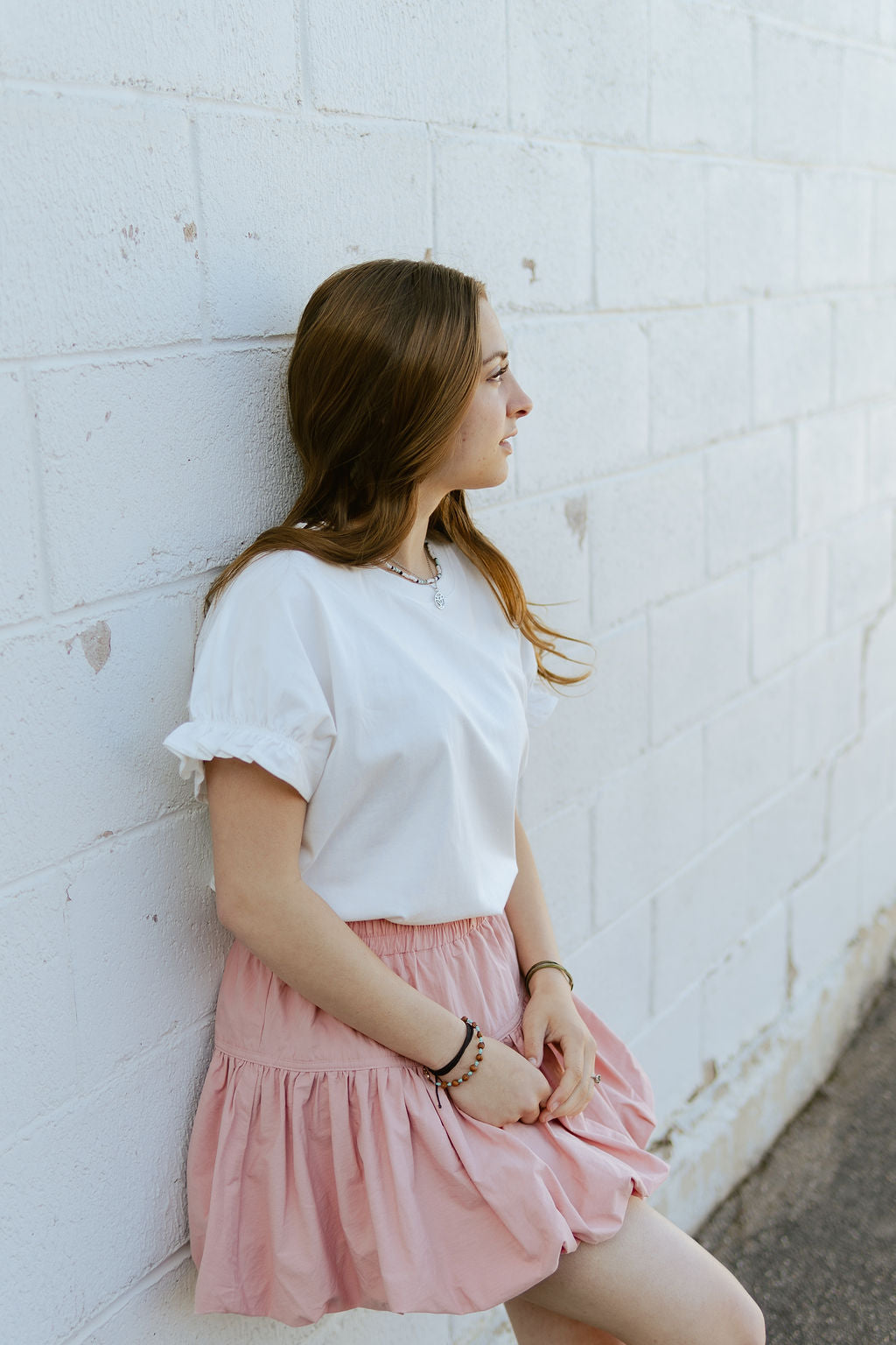 Pink bubble skirt
