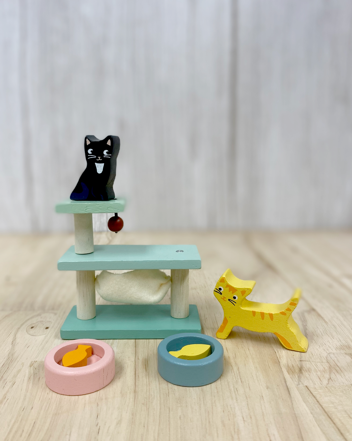 Pet Cats Climbing Tree