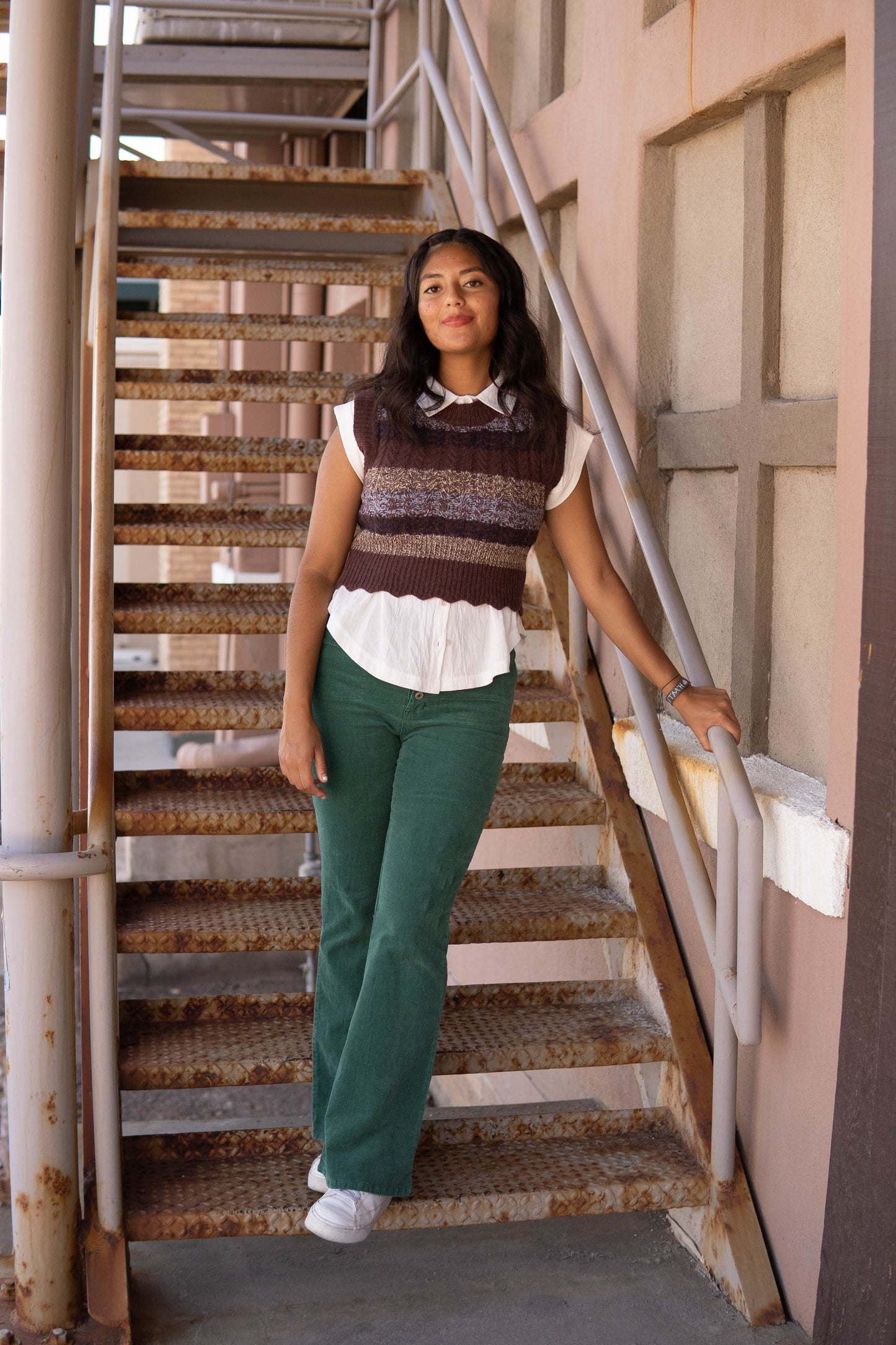 Corduroy Pants, Cords, Green pants, back to school clothes