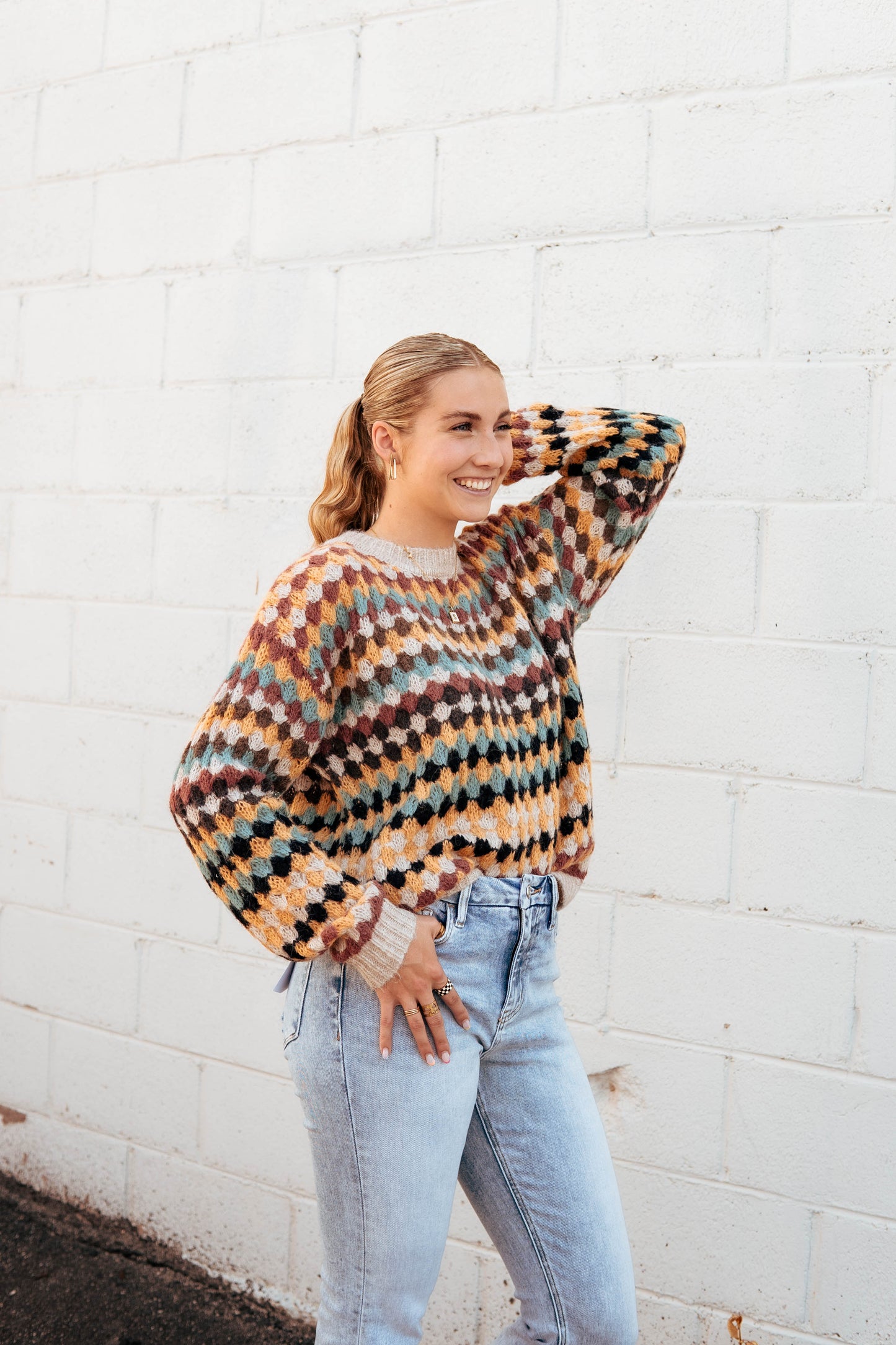 Speckled Knit Sweater