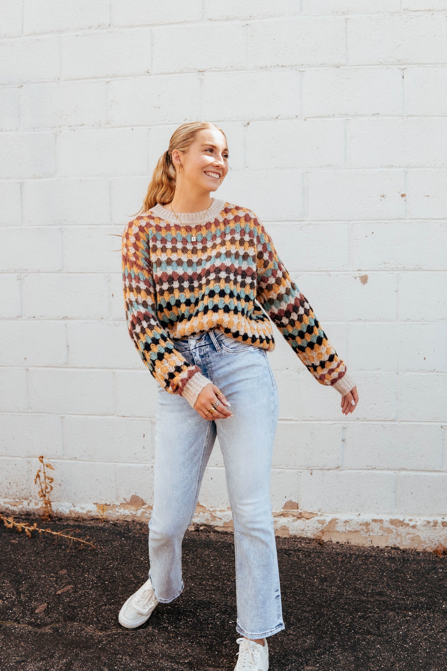 Speckled Knit Sweater