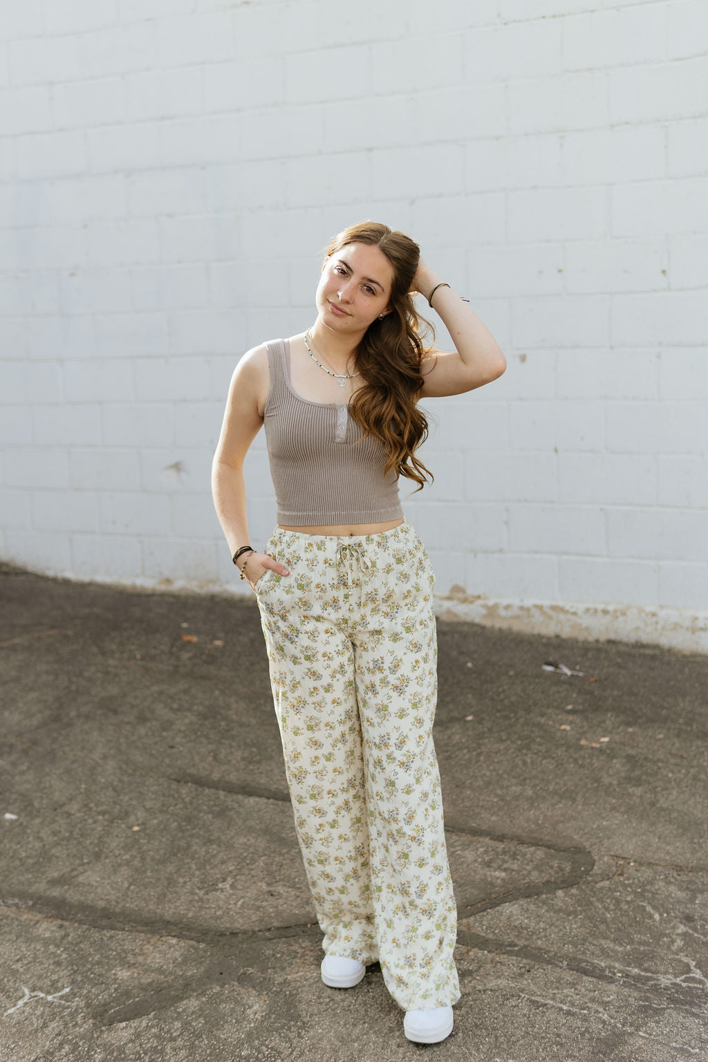 Spring Floral Pants