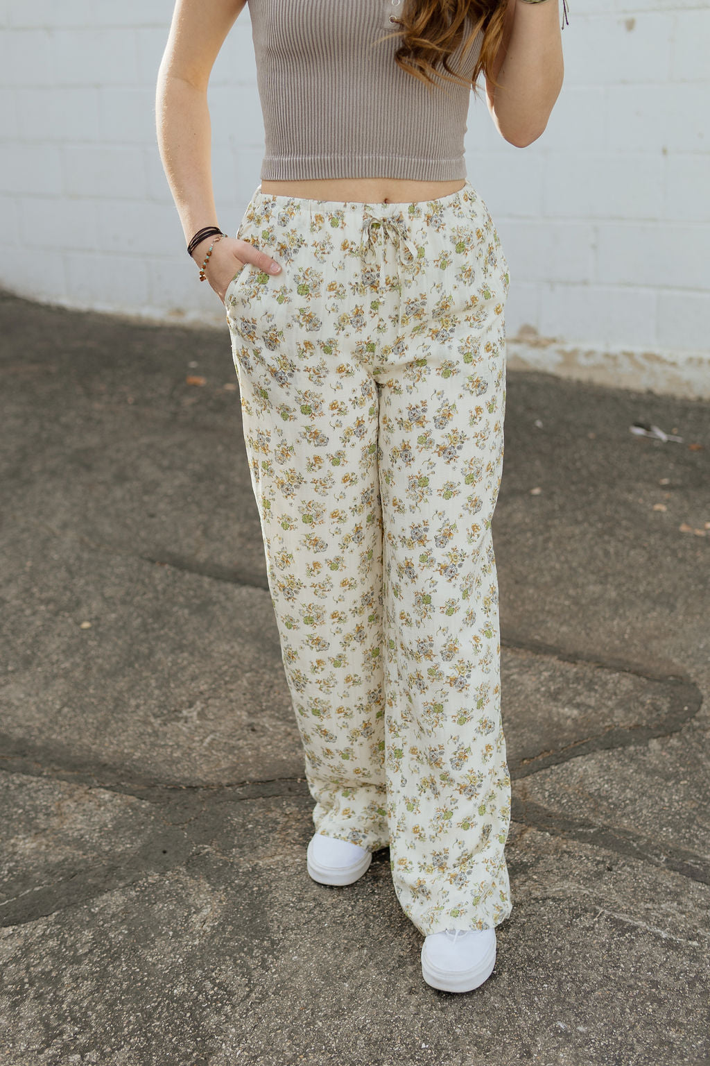 Spring Floral Pants
