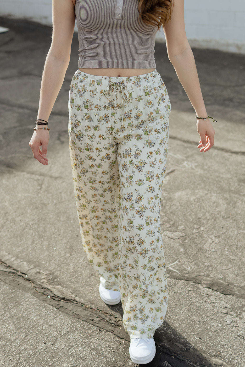 Spring Floral Pants