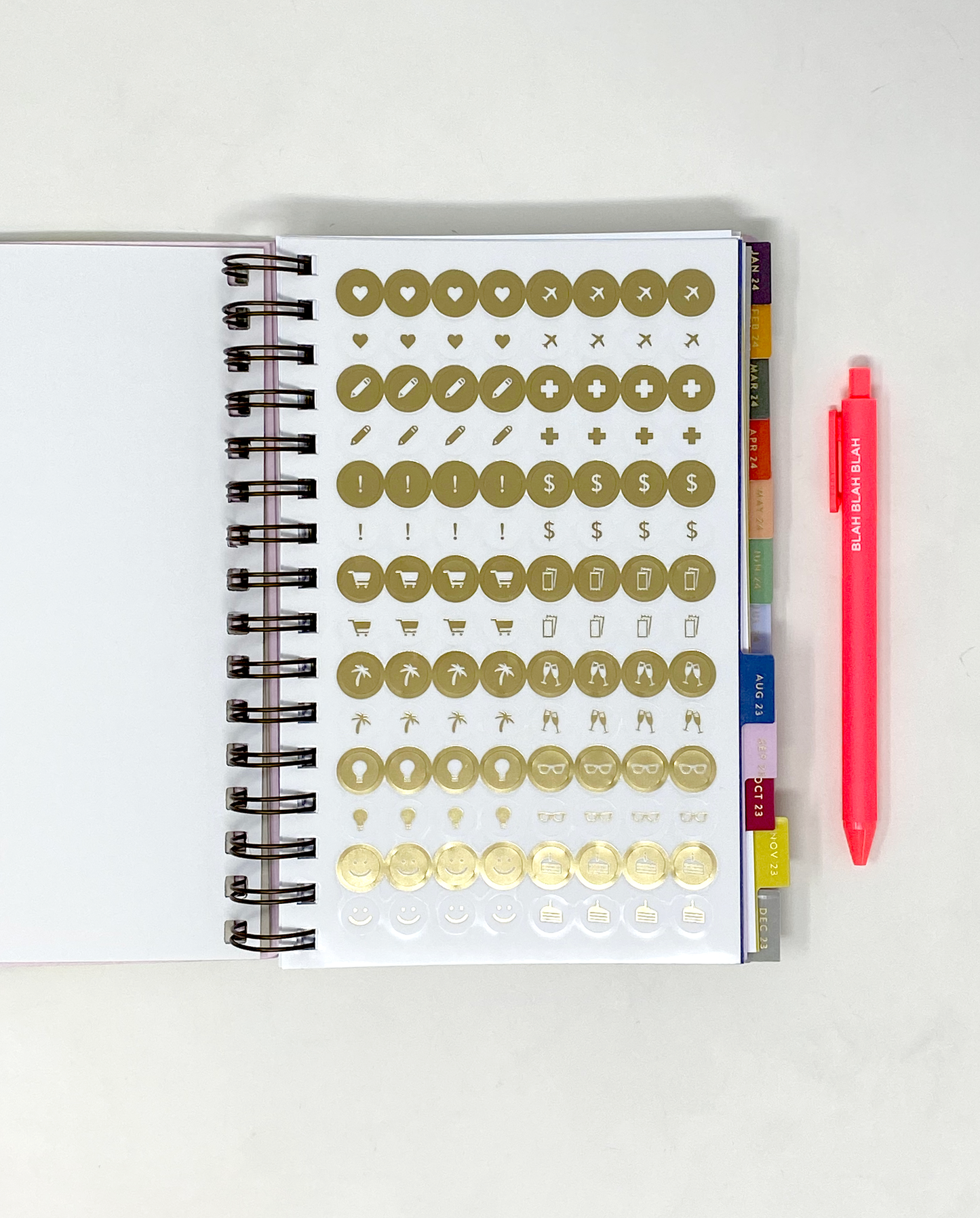 2023-2024 day planner, 17 month day planner