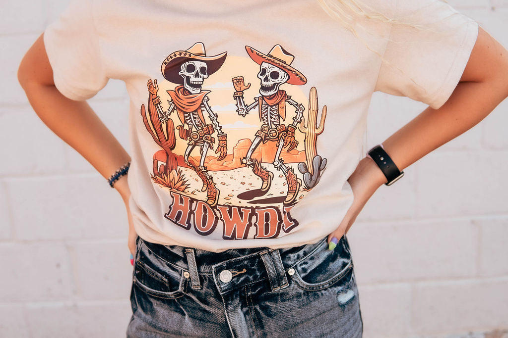 Howdy Skeleton Tee