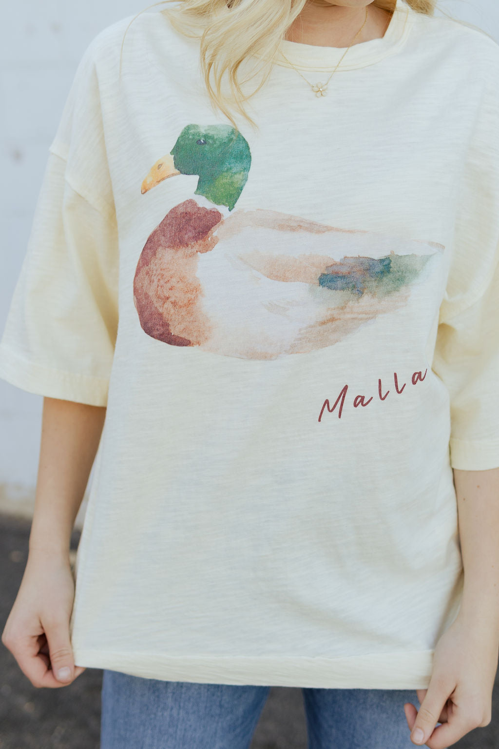 Tee with Mallard duck on the front
