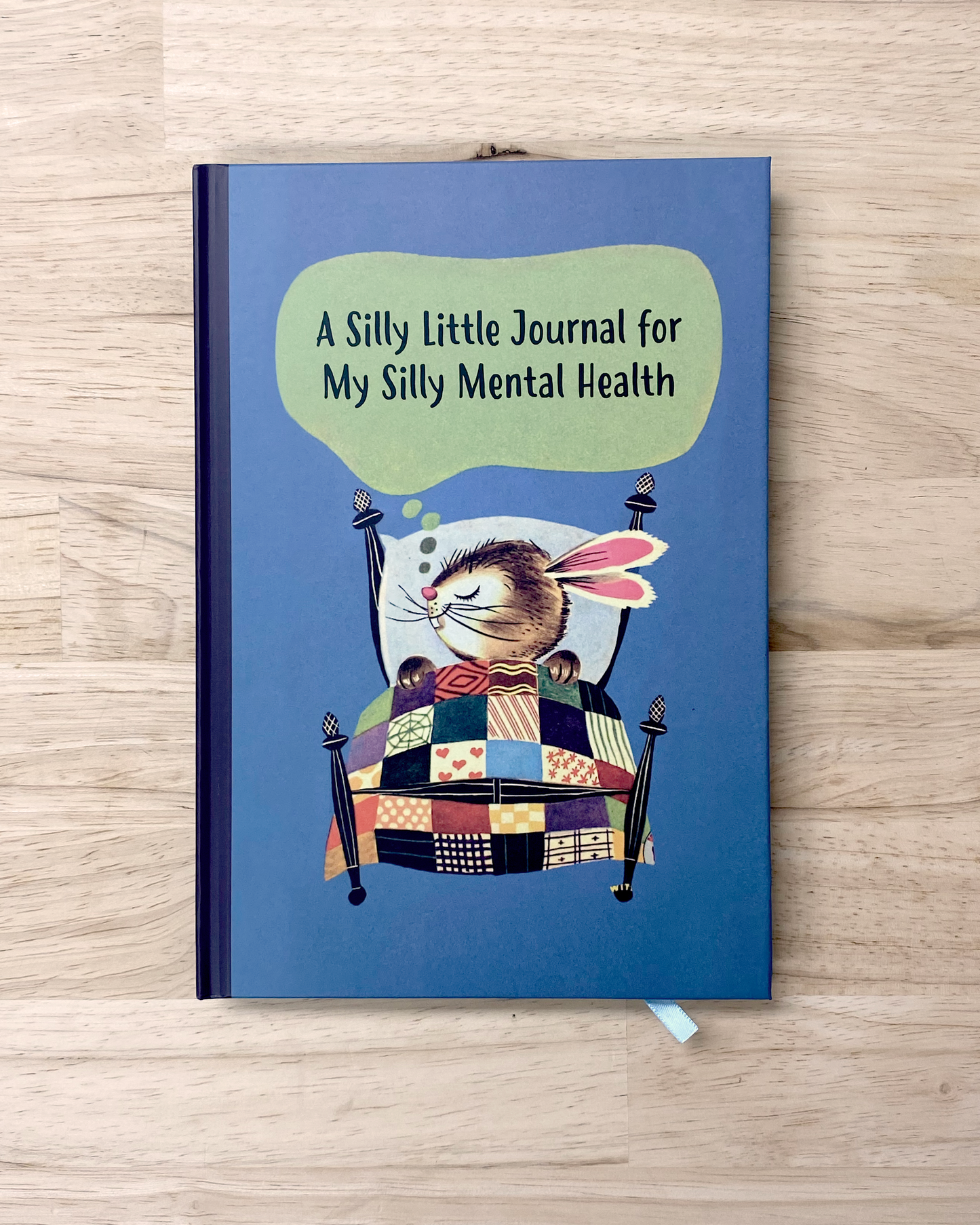 cute blank notebook with vintage illustration on the cover