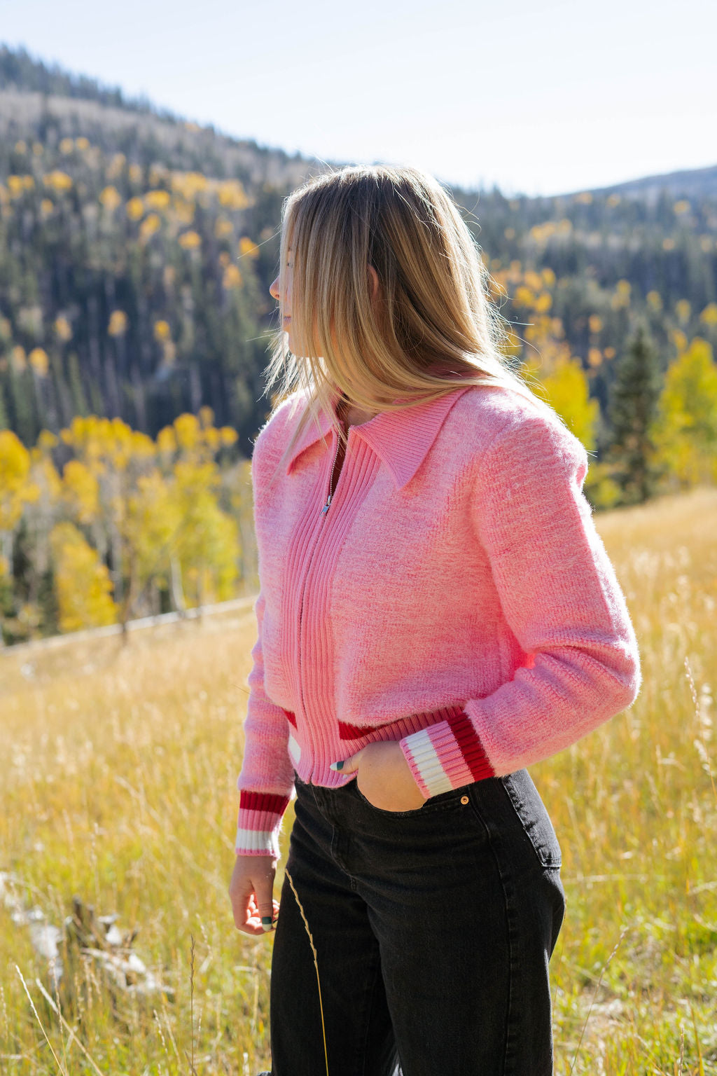 Pink teddy bear jacket