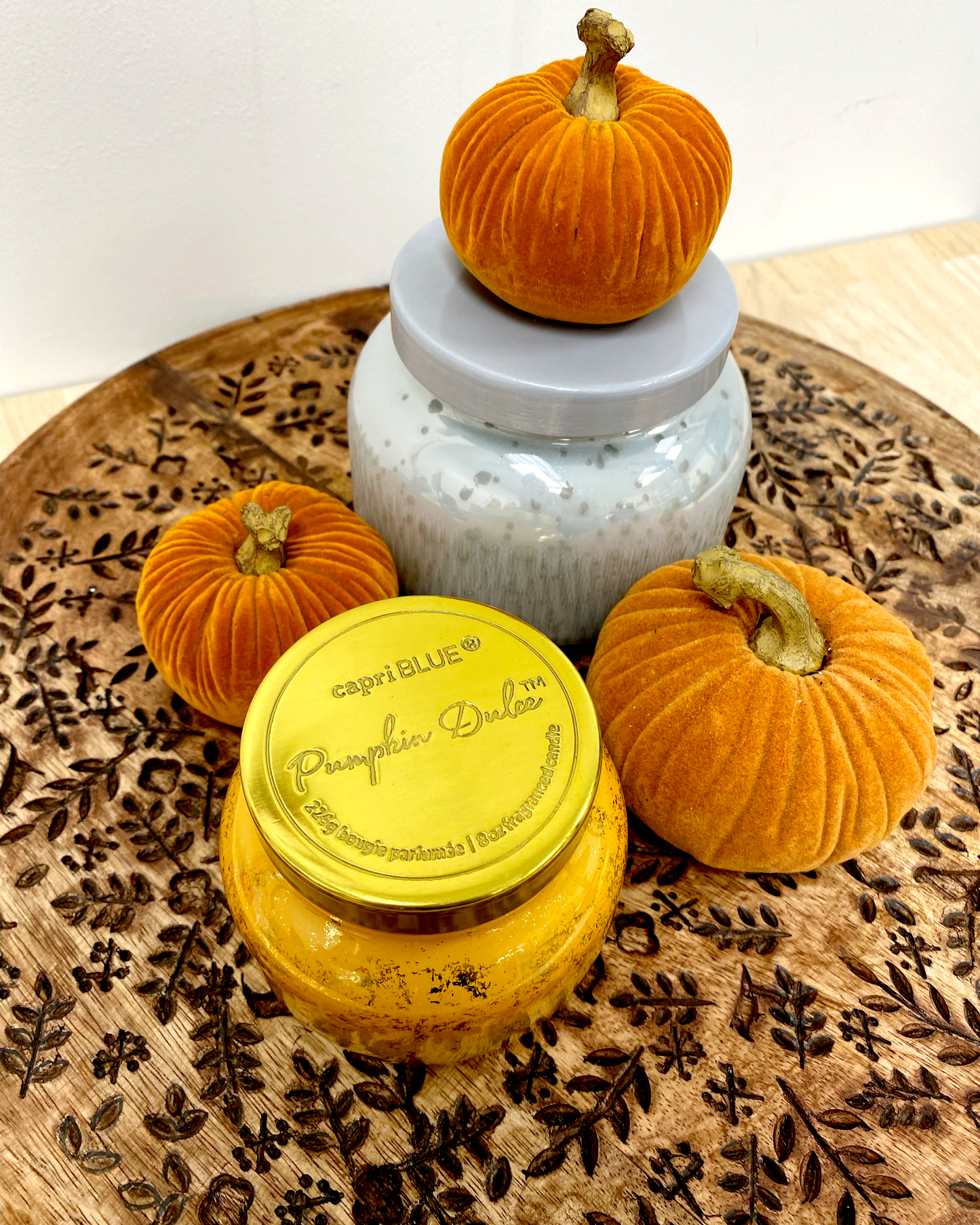 Pumpkin Dulce Capri Blue candle