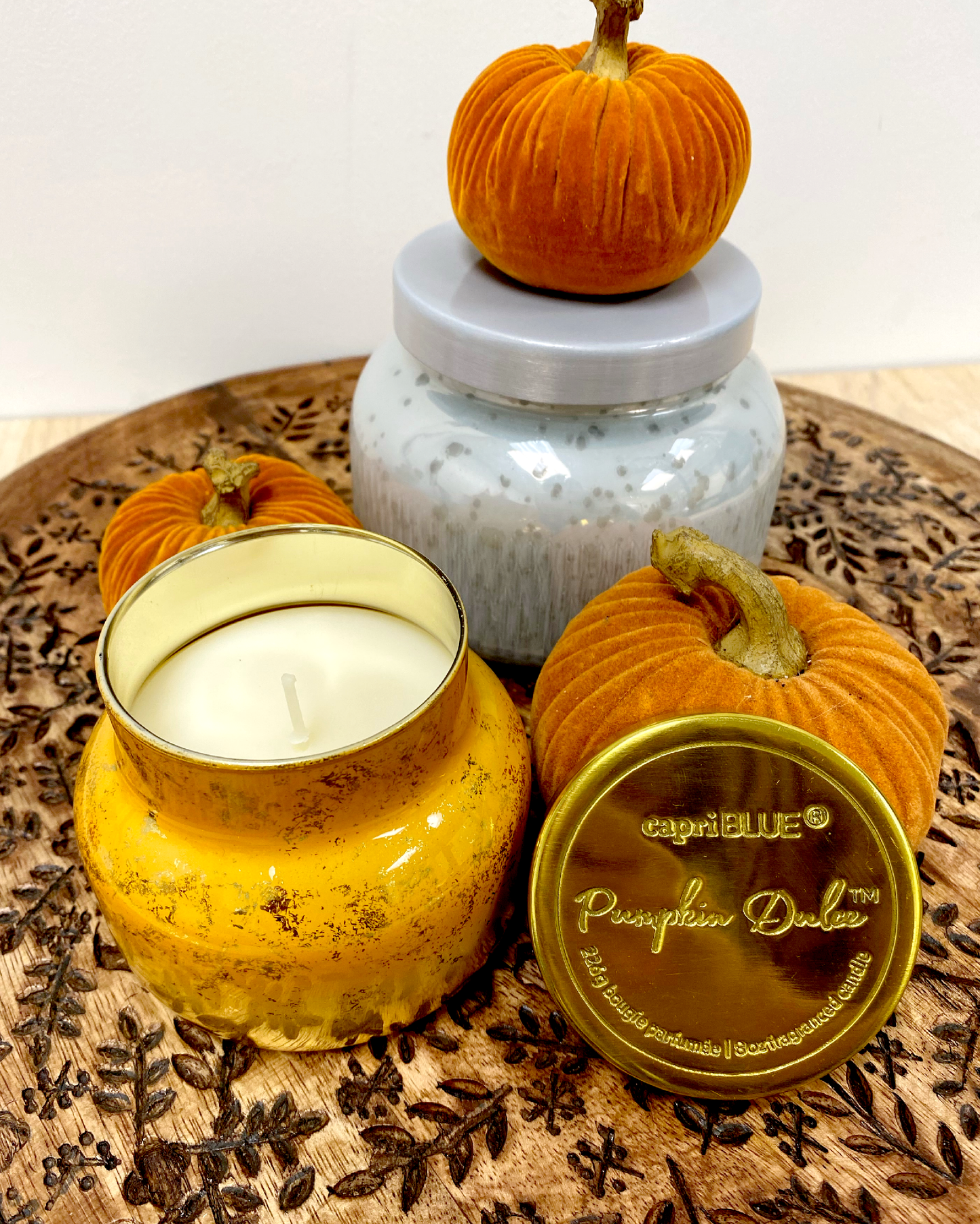 Pumpkin Dulce Capri Blue candle