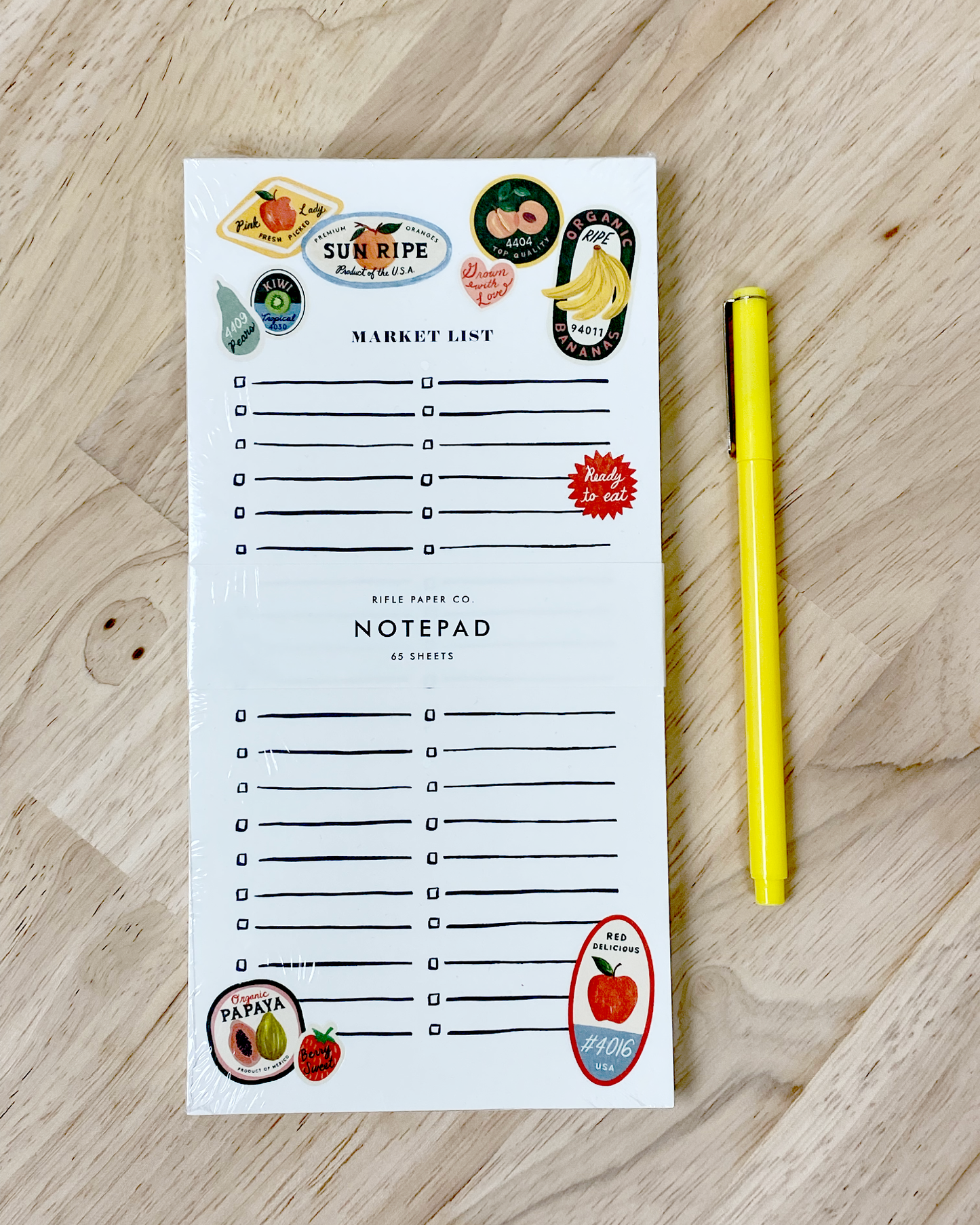 Rifle Market List Notepad
