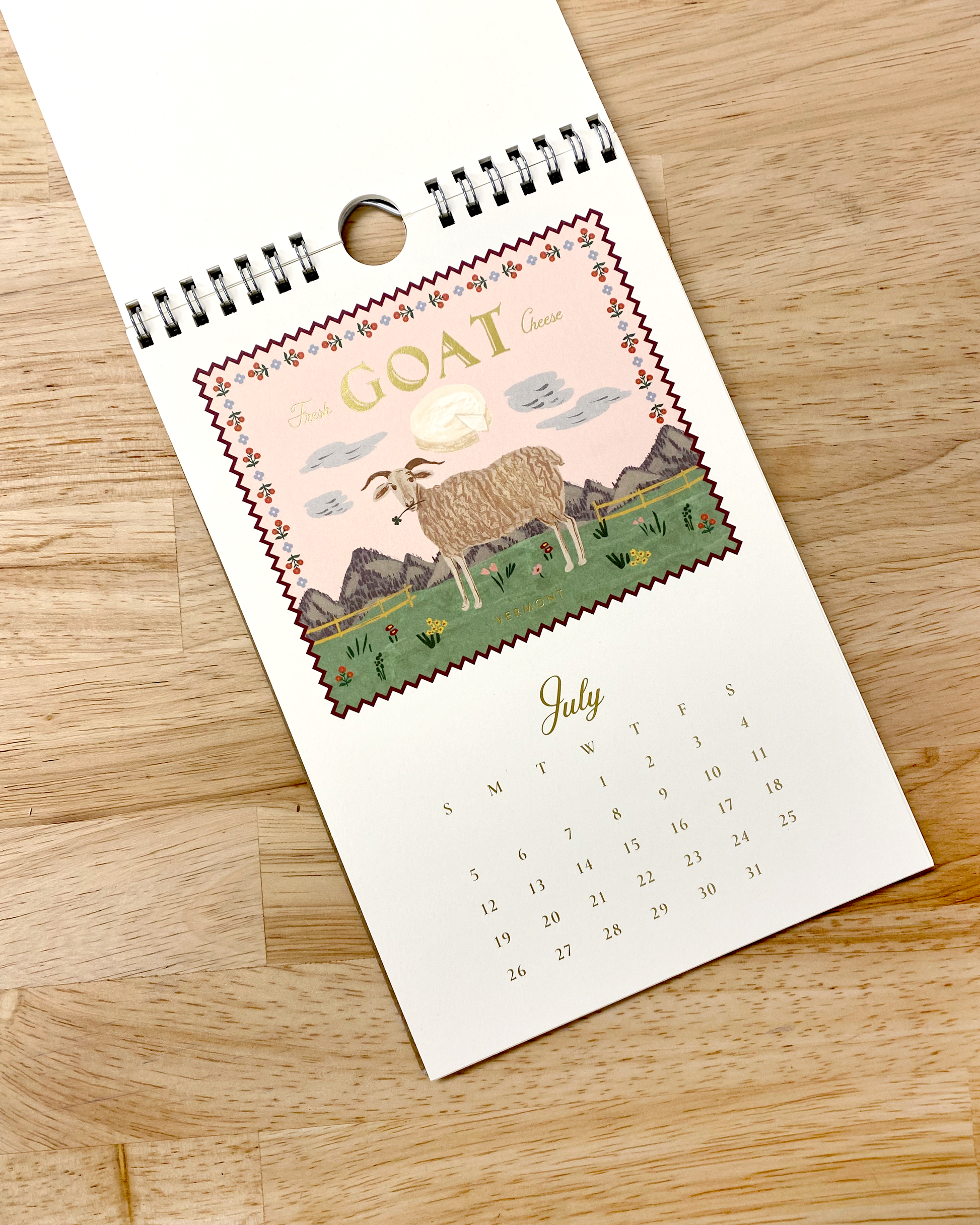 Rifle Paper Co country farm calendar 2026