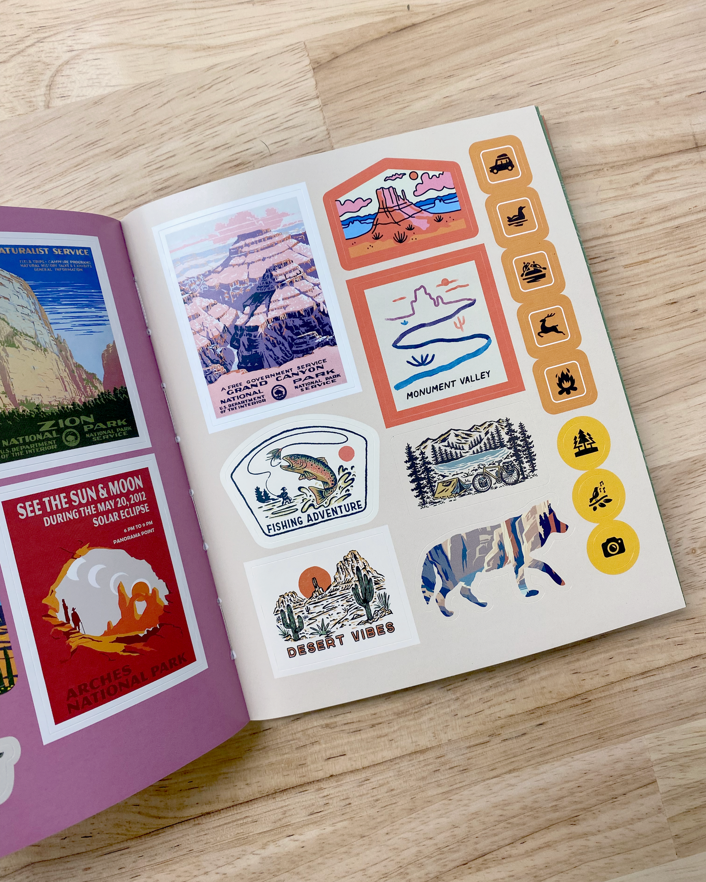 National Parks Stickerology Book