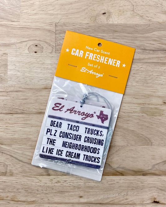 El Arroyo Car Airfreshners - Dear Taco Truck