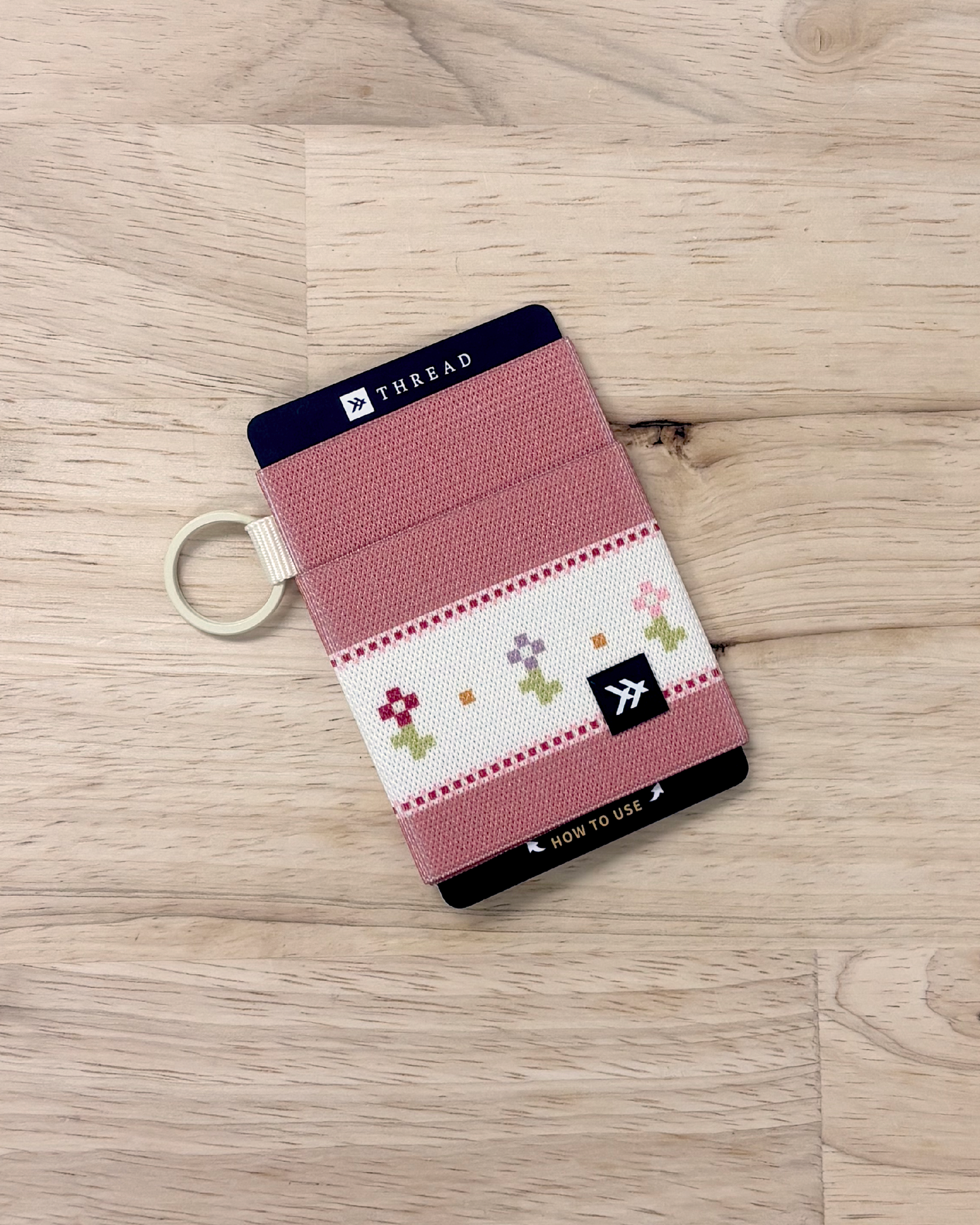 Thread wallet card holder