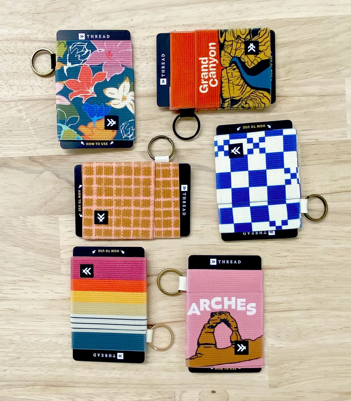 Thread elastic wallets