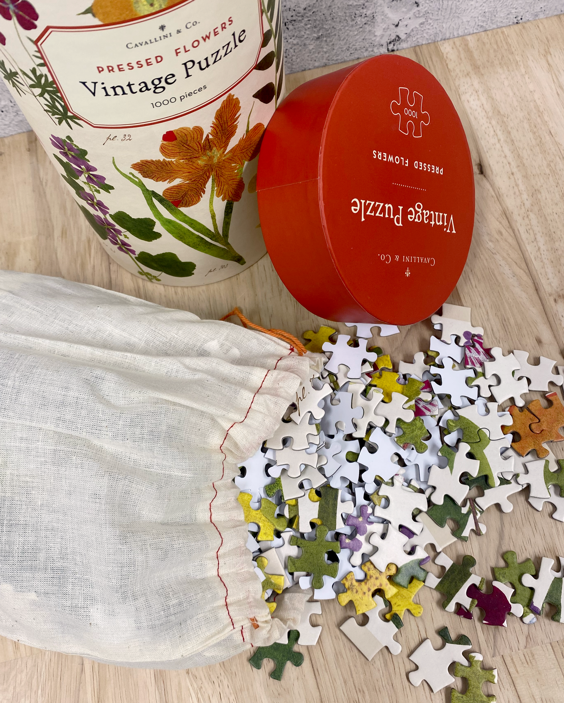 Cavallini Wildflower 1000 piece puzzle