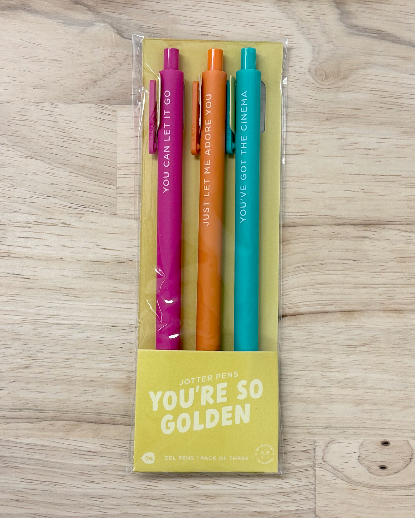 Gel Pen Pack of 3- You're So Golden