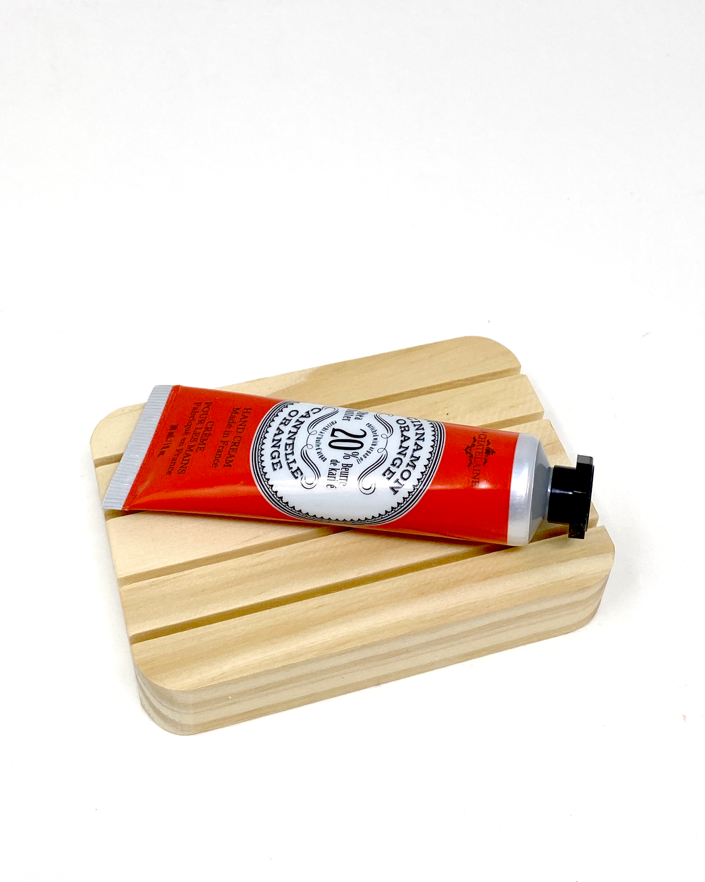 Cinnamon Orange hand lotion. Luxury hand lotion made with shea butter and argan oil. La Chatelaine hand lotion made in France