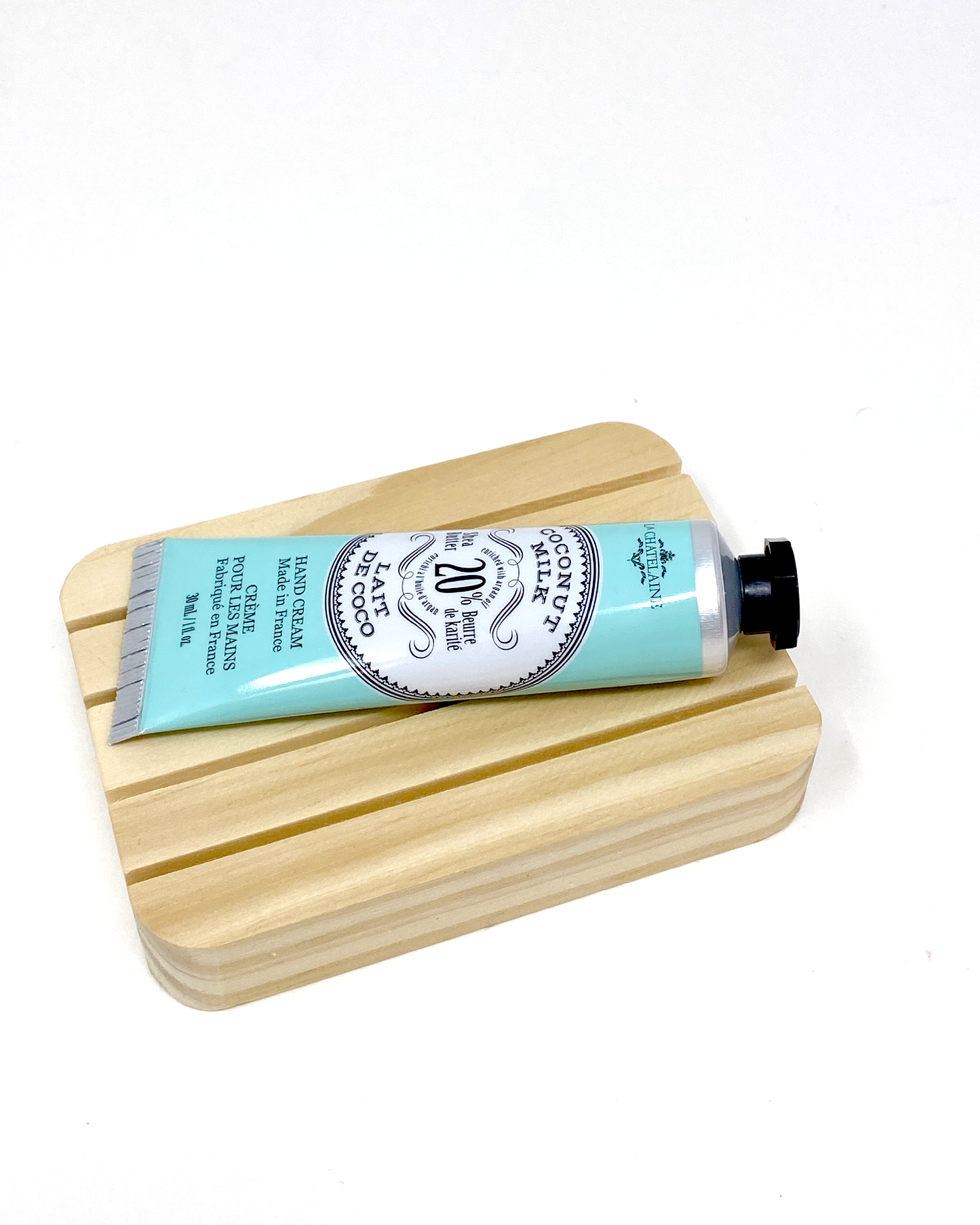 Coconut Milk Hand Lotion. Luxury hand lotion made with shea butter and argan oil. La Chatelaine hand lotion made in France