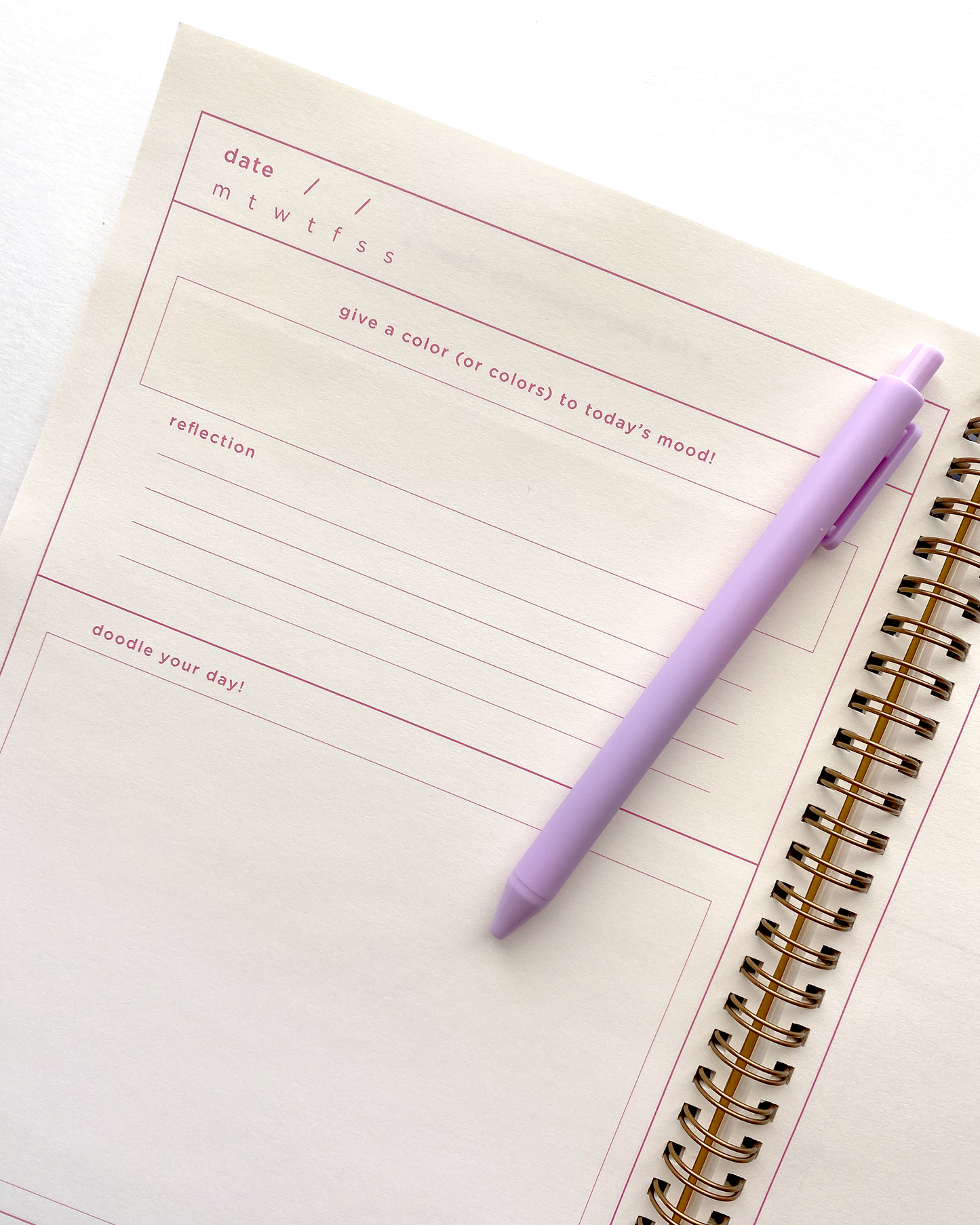 Undated creative planner that is focused on helping you achieve your creative goals. Planner by Talking Out of Turn