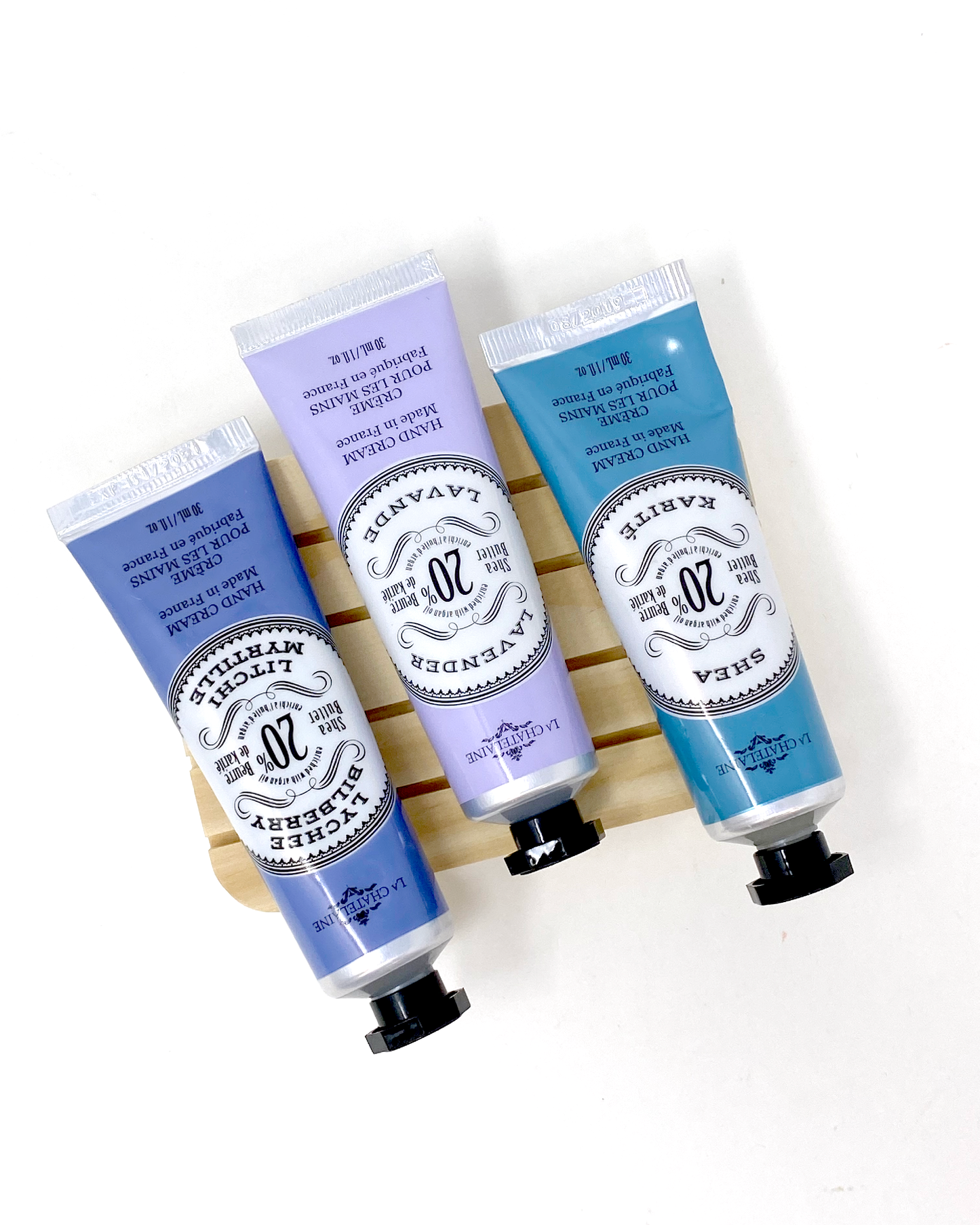 Luxury hand lotion made with shea butter and argan oil. La Chatelaine hand lotion made in France