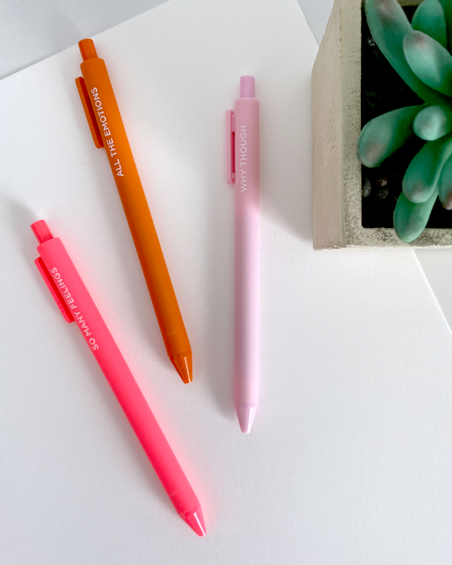 neon gel pen set from talking out of turn