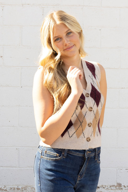 argyle sweater vest