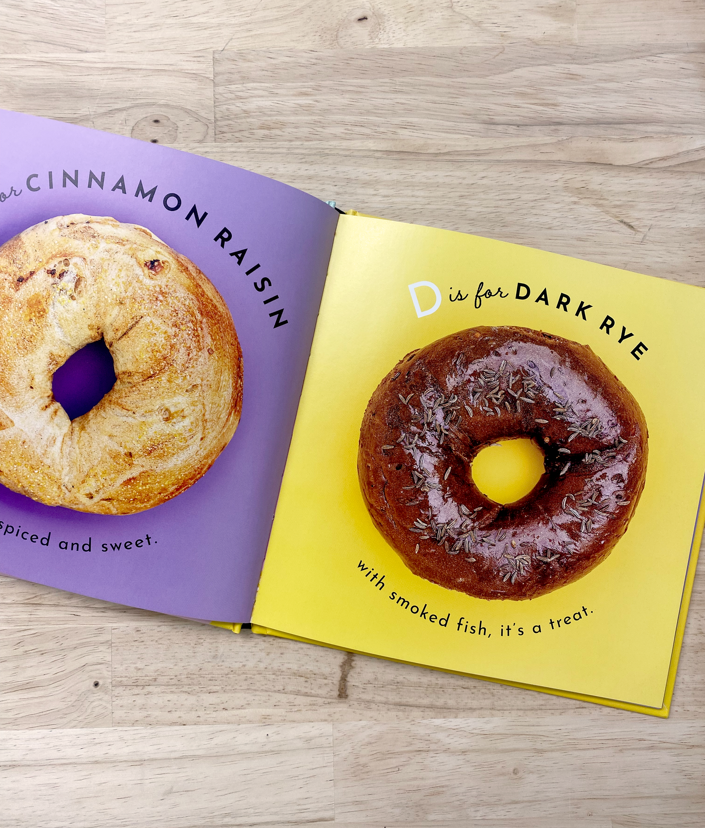 Alphabet book about bagels