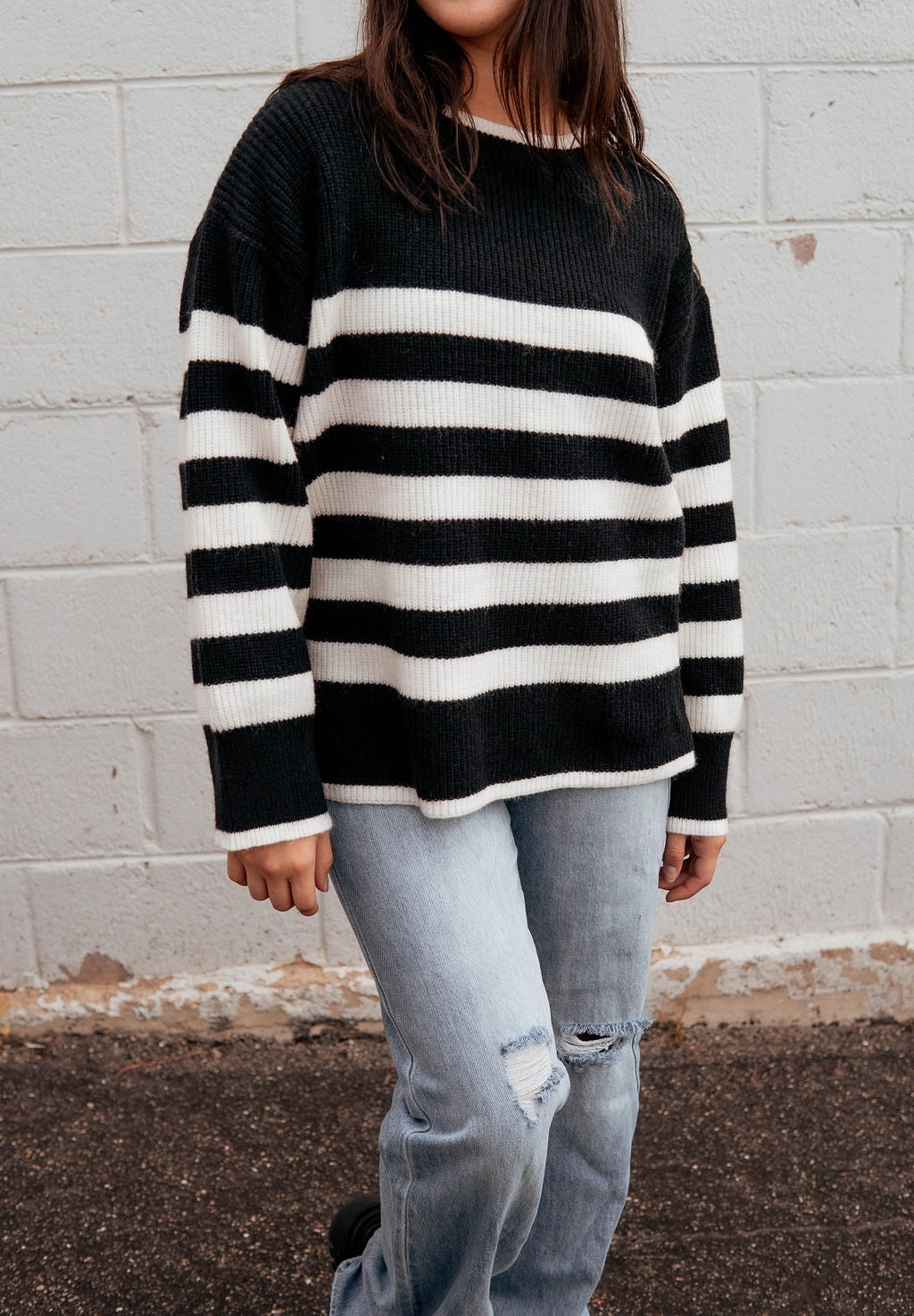 Striped Box Sweater