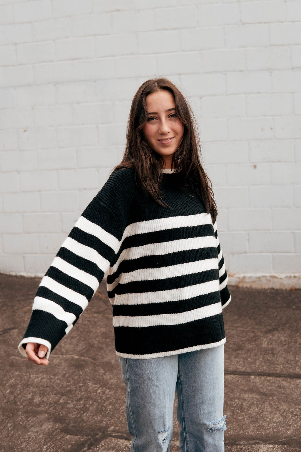Striped Box Sweater