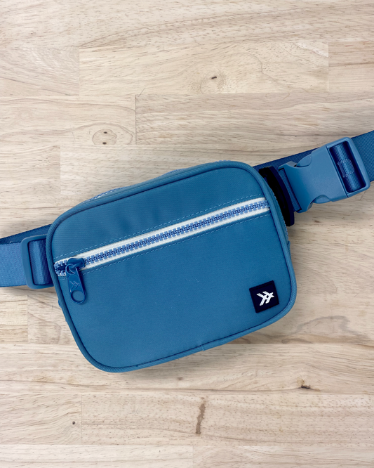 Thread Fanny Pack in a grey blue