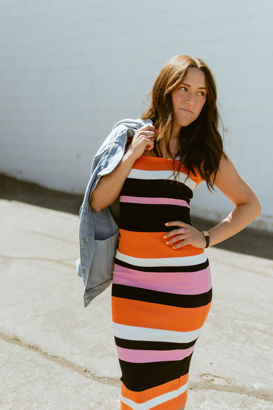 Stripe Body-Con Dress