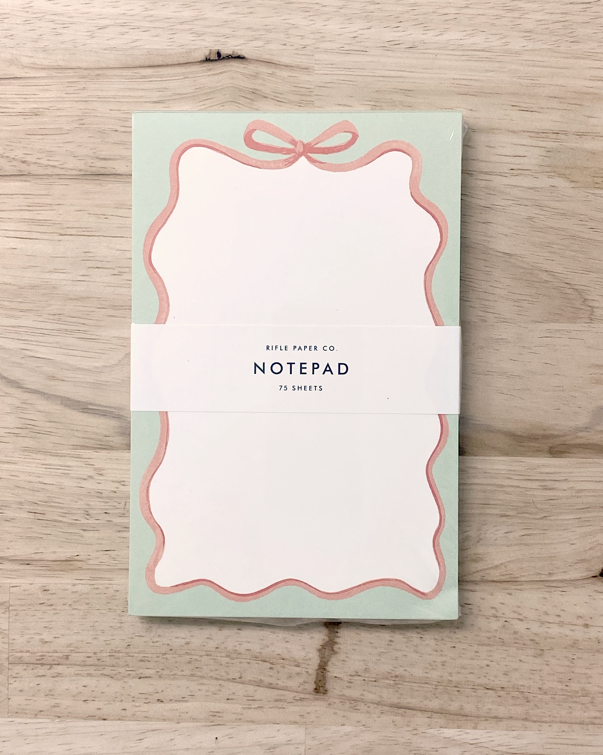 Ribbon bow notepad from Rifle Paper Co