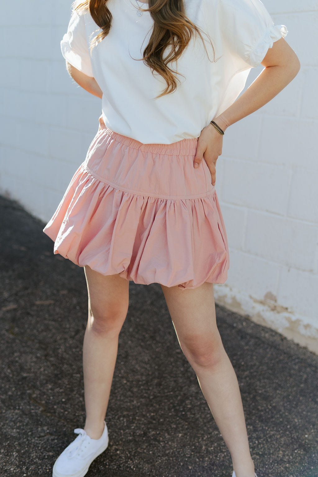 Pink bubble skirt