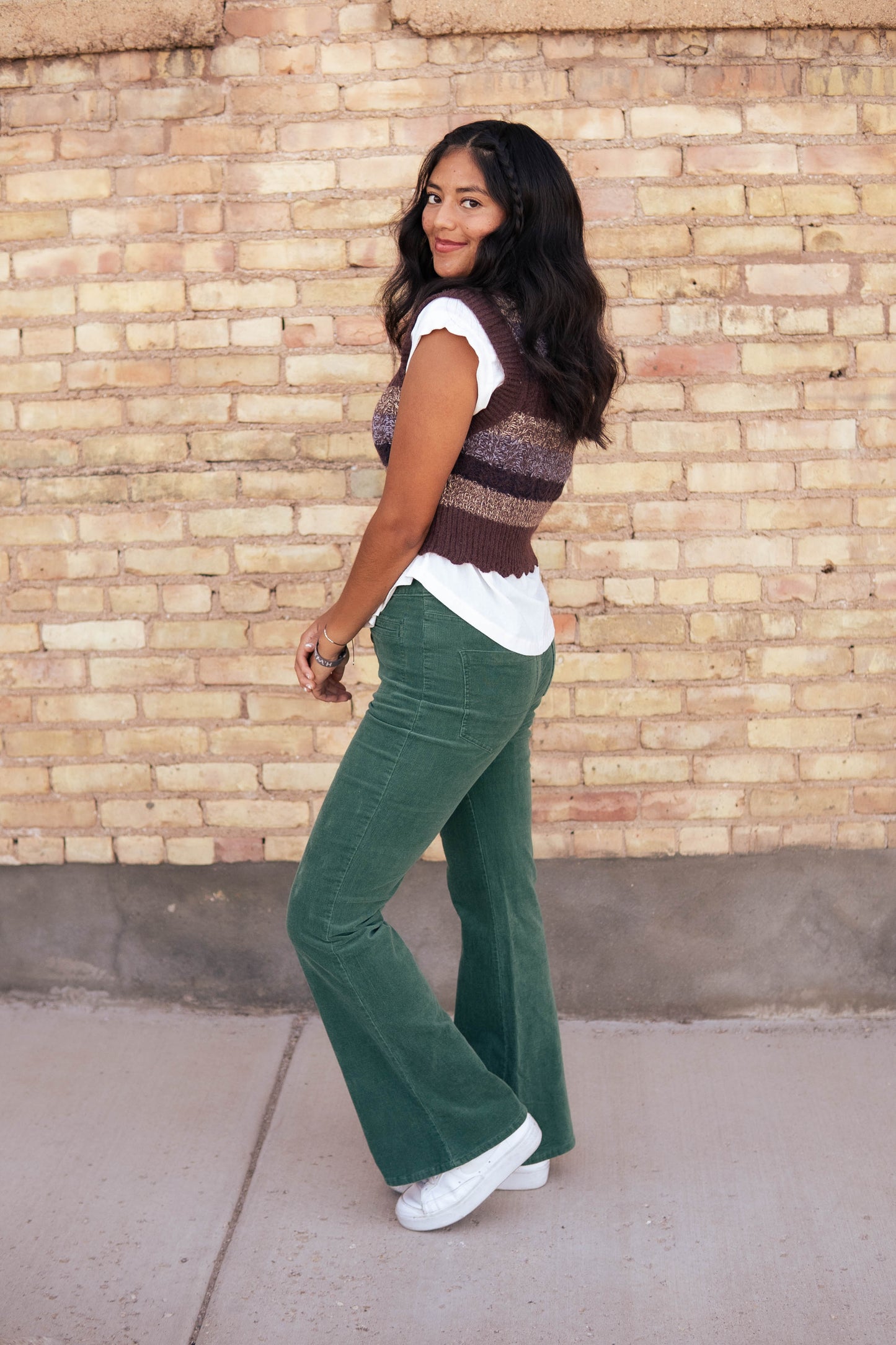 Corduroy Pants, Cords, Green pants, back to school clothes