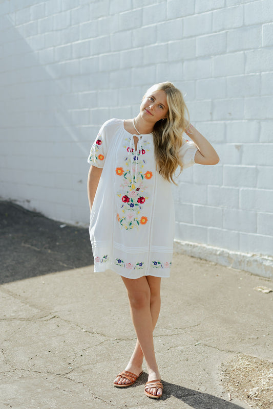 Bright Summer Floral Dress