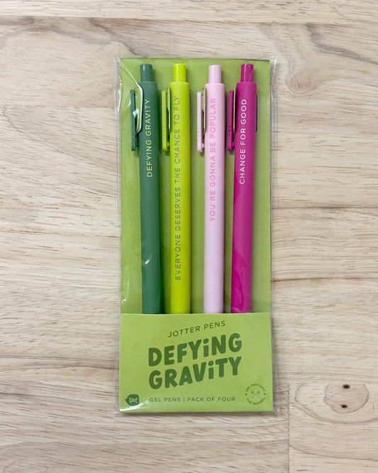 Gel Pen Pack of 4 - Defying Gravity
