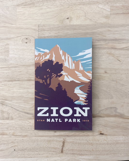 Lay flat notebook from Denik for Zion national park