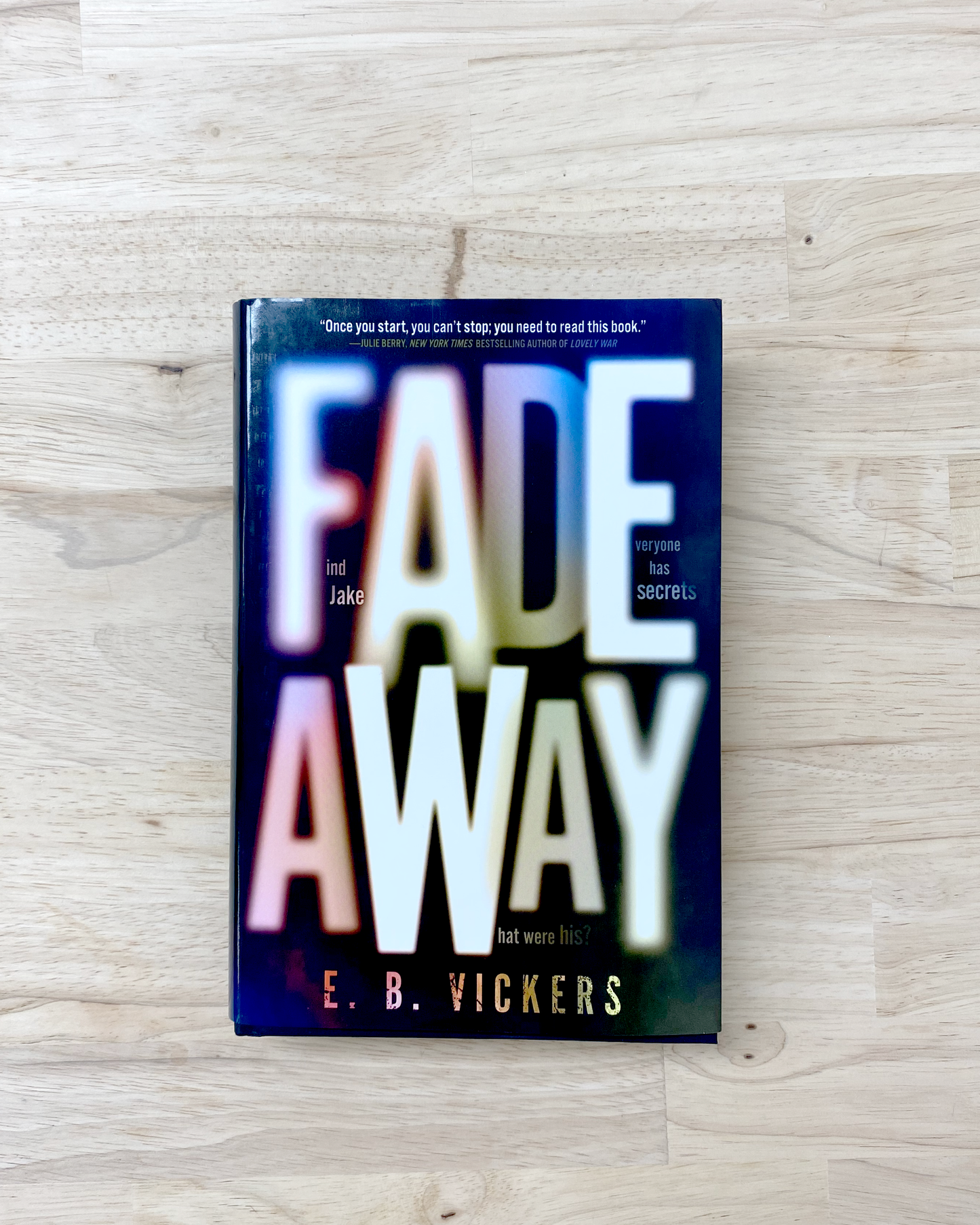 Fadeaway- Author Signed Copy