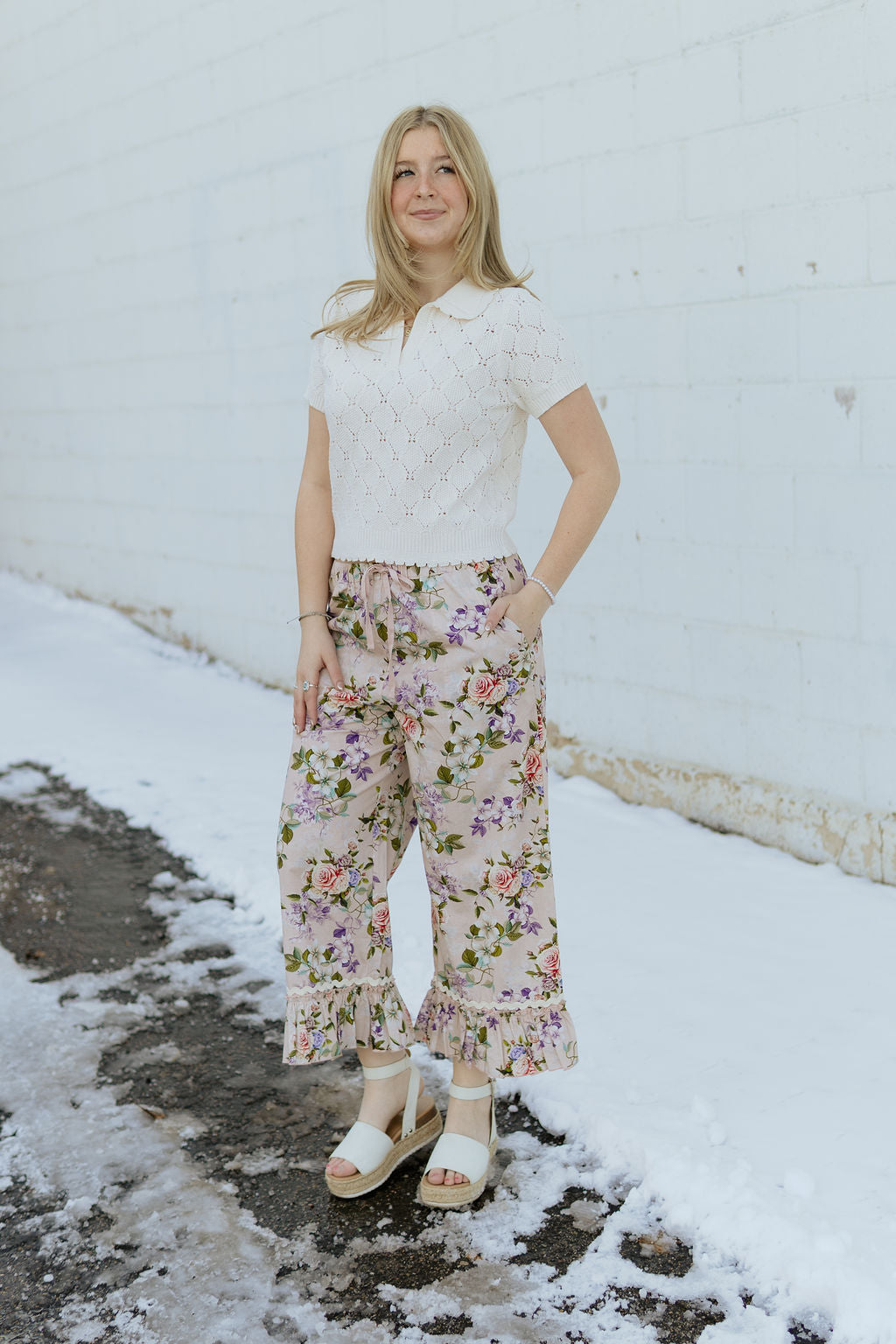 Floral Bloomer Style pants
