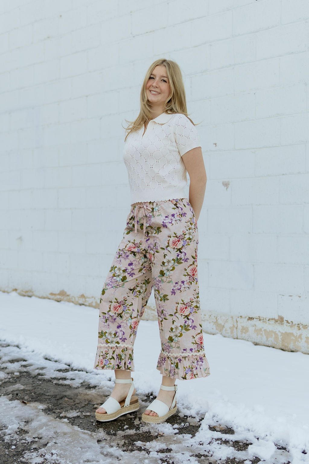 Floral Bloomer Style pants