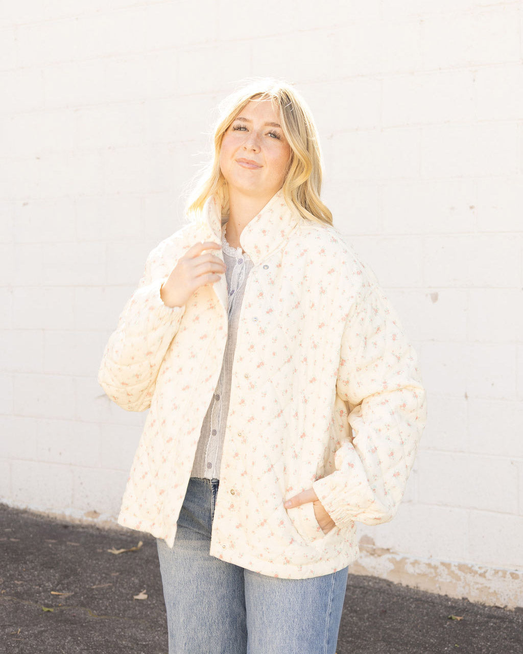 Floral Puffer Jacket