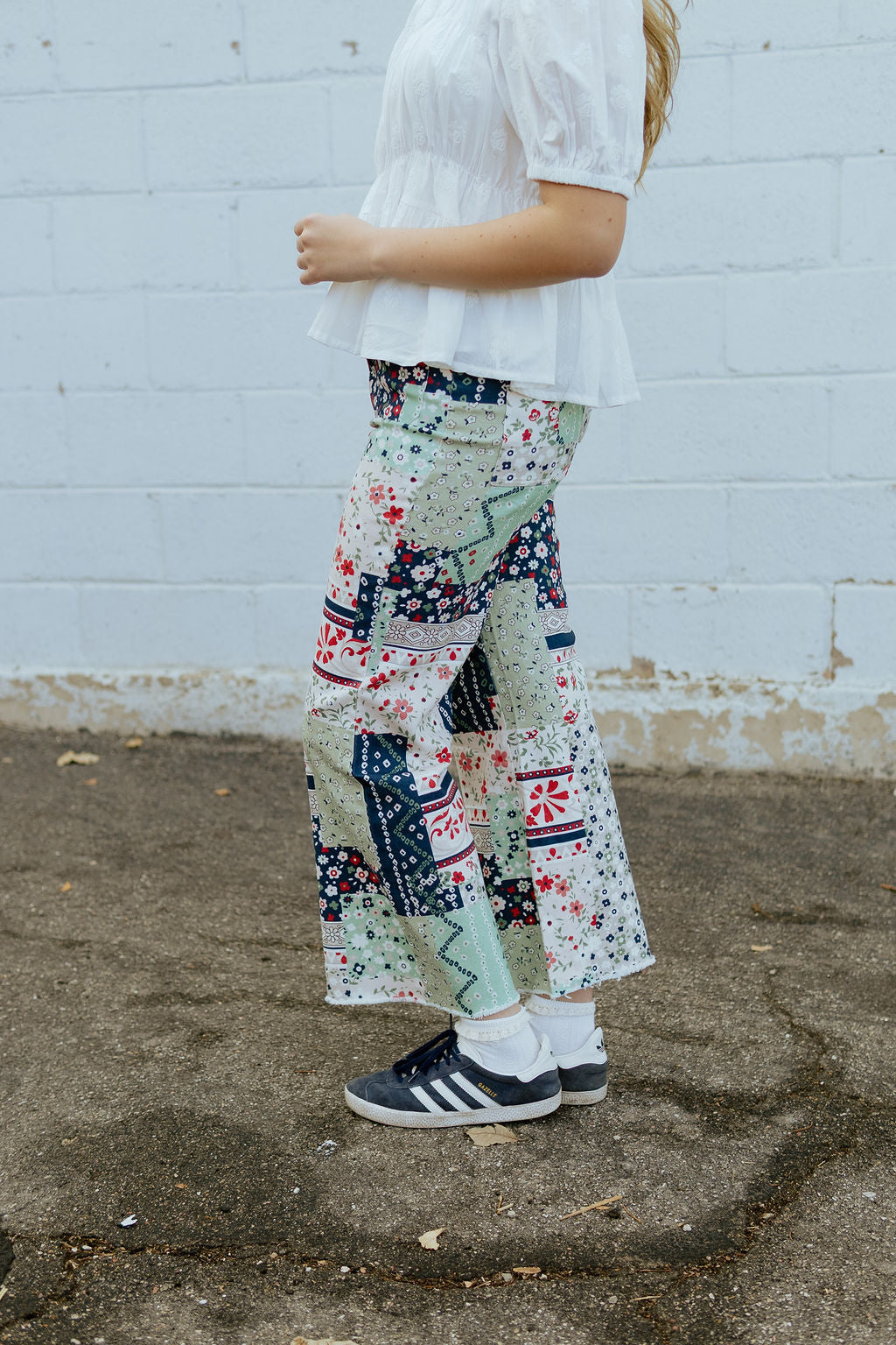 Floral Patchwork Jeans