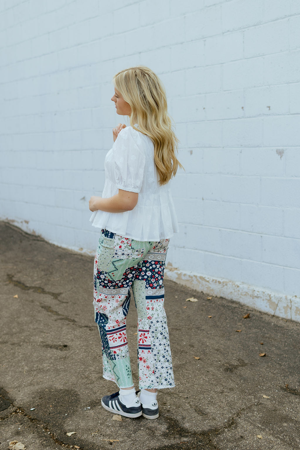 Floral Patchwork Jeans